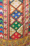 Shop_Samyukta Singhania_Multi Color Mirrors Ethnic Motifs Printed Work Dupatta _Online_at_Aza_Fashions