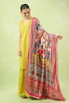 Buy_Samyukta Singhania_Multi Color Mirrors Ethnic Motifs Printed Work Dupatta 