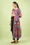 Buy_Samyukta Singhania_Multi Color Ethnic Printed Mirror Work Dupatta _Online_at_Aza_Fashions