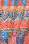 Shop_Samyukta Singhania_Multi Color Ethnic Printed Mirror Work Dupatta _Online_at_Aza_Fashions