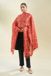 Buy_Samyukta Singhania_Red Printed Bandhani Dupatta