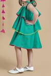 Shop_Petite Pomme_Green Cotton Tiered Frock_Online_at_Aza_Fashions