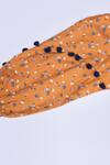 Buy_Petite Pomme_Mustard Cotton Pom-poms Floral Print Frock_Online_at_Aza_Fashions