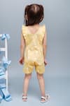 Shop_Samyukta Singhania_Yellow Cotton Ruffled Jumpsuit _at_Aza_Fashions
