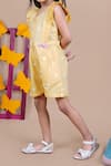 Samyukta Singhania_Yellow Cotton Ruffled Jumpsuit _at_Aza_Fashions