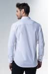 Shop_AMIT ARORA_White Acetate Embroidery Casual Shirt _at_Aza_Fashions