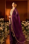 Buy_Neha Khullar x AZA_Purple Embroidered Kurta Set _Online