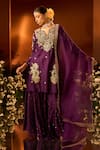 Neha Khullar x AZA_Purple Embroidered Kurta Set 