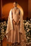 Neha Khullar x AZA_Pink Embroidered Anarkali Set 