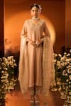 Buy_Neha Khullar x AZA_Pink Chanderi Embroidered Kurta Set _at_Aza_Fashions