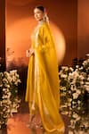 Buy_Neha Khullar x AZA_Yellow Anarkali Set With Pant And Dupatta _Online_at_Aza_Fashions