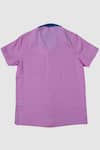 Shop_Arihant Rai Sinha_Pink Shirt And Blue Shorts Set For Boys _at_Aza_Fashions