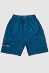 Buy_Arihant Rai Sinha_Pink Shirt And Blue Shorts Set For Boys _Online_at_Aza_Fashions