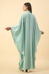 Shop_Aakaar_Aqua Blue Designer Kaftan And Pant Set _at_Aza_Fashions