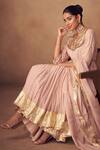 Taavare_Pink Anarkali Sharara Set _Online_at_Aza_Fashions