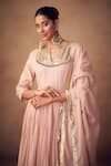 Buy_Taavare_Pink Anarkali Sharara Set _Online_at_Aza_Fashions
