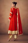 Shop_Taavare_Red Gota Patti Embellished Anarkali Set _at_Aza_Fashions