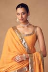 Taavare_Yellow Embellished Anarkali Set _Online_at_Aza_Fashions