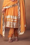 Buy_Taavare_Yellow Embellished Anarkali Set _Online_at_Aza_Fashions