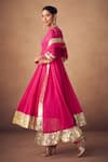 Shop_Taavare_Pink Anarkali Set With Dupatta _at_Aza_Fashions