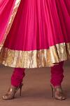 Taavare_Pink Anarkali Set With Dupatta _Online_at_Aza_Fashions