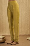 Buy_Mehak Murpana_Embroidered Yellow Kurta And Pant Set _Online_at_Aza_Fashions