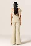Shop_Manika Nanda_Beige Off Shoulder Cord Set _at_Aza_Fashions