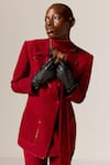 Manika Nanda_Deep Red Luna Blazer Set _Online_at_Aza_Fashions