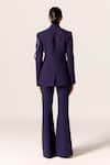 Shop_Manika Nanda_Blue Sirius Embroidered Blazer Set _at_Aza_Fashions
