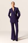Manika Nanda_Blue Sirius Embroidered Blazer Set _Online_at_Aza_Fashions
