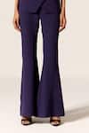Buy_Manika Nanda_Blue Carina Power Cord Top And Trumpet Pant Set _Online_at_Aza_Fashions