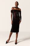 Buy_Manika Nanda_Black Antlia Backless Dress _at_Aza_Fashions