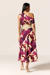Shop_Manika Nanda_Multi Color Vela Printed Flared Dress _at_Aza_Fashions
