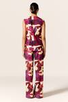 Shop_Manika Nanda_Multi Color Multicolor Orion Waistcoat Set _at_Aza_Fashions