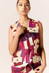 Buy_Manika Nanda_Multi Color Multicolor Orion Waistcoat Set 