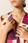 Shop_Manika Nanda_Multi Color Multicolor Orion Waistcoat Set 