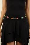 Isharya_Multi Color Crystals Garden Enchantment Belt _at_Aza_Fashions