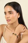 Buy_Isharya_Black Crystals Midnight Luxe Cuff Bracelet _at_Aza_Fashions