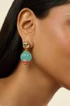 Shop_Isharya_Blue Garden Soirée Statement Earrings _Online_at_Aza_Fashions