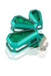 Buy_Isharya_Green Emerald Glint Stud Earrings _Online_at_Aza_Fashions