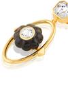 Buy_Isharya_Black Crystals Noir Flora Dangler Earrings _Online_at_Aza_Fashions