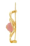 Isharya_Pink Beads Whimsical Blossom Hair Clip _Online_at_Aza_Fashions