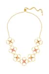 Shop_Isharya_Multi Color Garden Bloom Choker Necklace _at_Aza_Fashions
