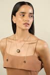 Buy_Isharya_Black Noir Garden Statement Necklace _at_Aza_Fashions