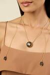 Shop_Isharya_Black Noir Garden Statement Necklace _Online_at_Aza_Fashions