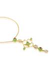 Buy_Isharya_Gold Plated Rosé Garden Pendant Necklace _Online_at_Aza_Fashions