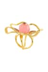 Isharya_Gold Plated Rosé Fleur 18k Ring _Online_at_Aza_Fashions