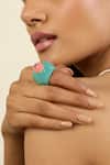 Shop_Isharya_Blue Dome Dream Ring _Online_at_Aza_Fashions