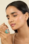 Buy_Isharya_Blue Dome Dream Ring _at_Aza_Fashions