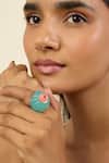 Isharya_Blue Dome Dream Ring _at_Aza_Fashions